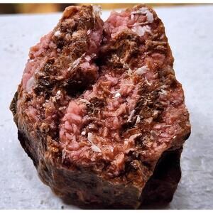 Rhodochrosite crystal, raw rhodochrosite, crystal cluster, rhodochrosite